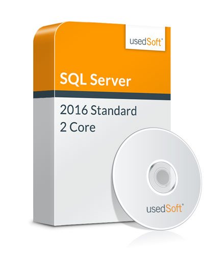 Microsoft Licence en volume SQL Server 2 Core 2016 Standard incl. DVD 